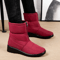 Womens Platform Waterproof Snow Boots Warm Plush Winter Ankle Shoes 4