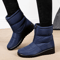Womens Platform Waterproof Snow Boots Warm Plush Winter Ankle Shoes 1
