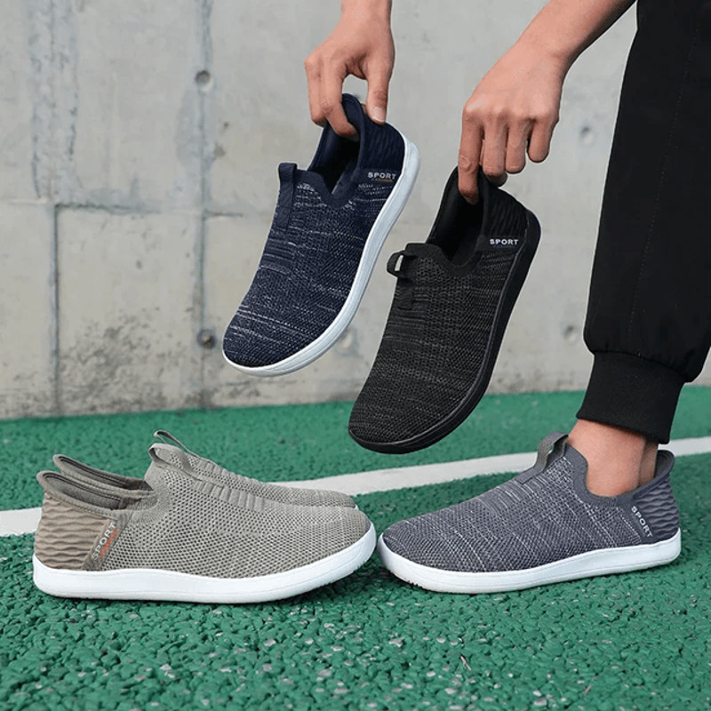 Mens Lightweight Wide Toe Running Shoes Comfortable Anti Slip Walking Sneakers 0