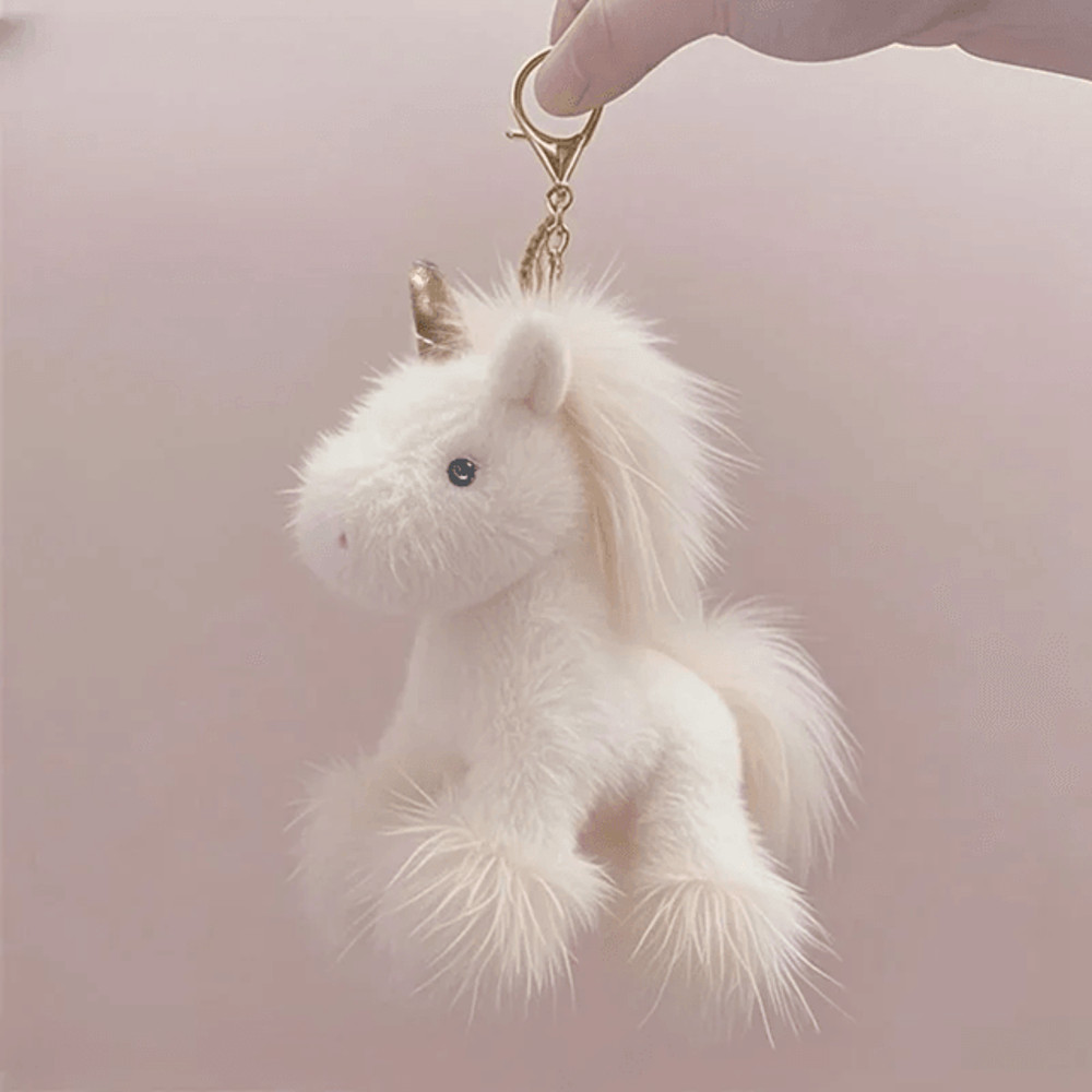 Unicorn Plush Keychain Cute Stuffed Animal Toy For Kids Bags And Decor 3