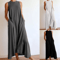Plus Size Knit Summer Dress Womens Casual Round Neck Long Dress 0