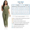 Womens Stretch Scrubs Set Nursing Medical Uniform With Jogger Pants 9