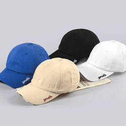 unisex beige baseball cap casual adjustable summer hat