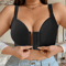 Front Closure Wireless Bralette Plus Size Seamless Comfort Bra 0