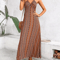 Boho Summer Backless Split Thigh Maxi Dress 5