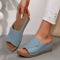Summer Wedge Slippers For Women Open Toe Comfortable Fashion Sandals 3