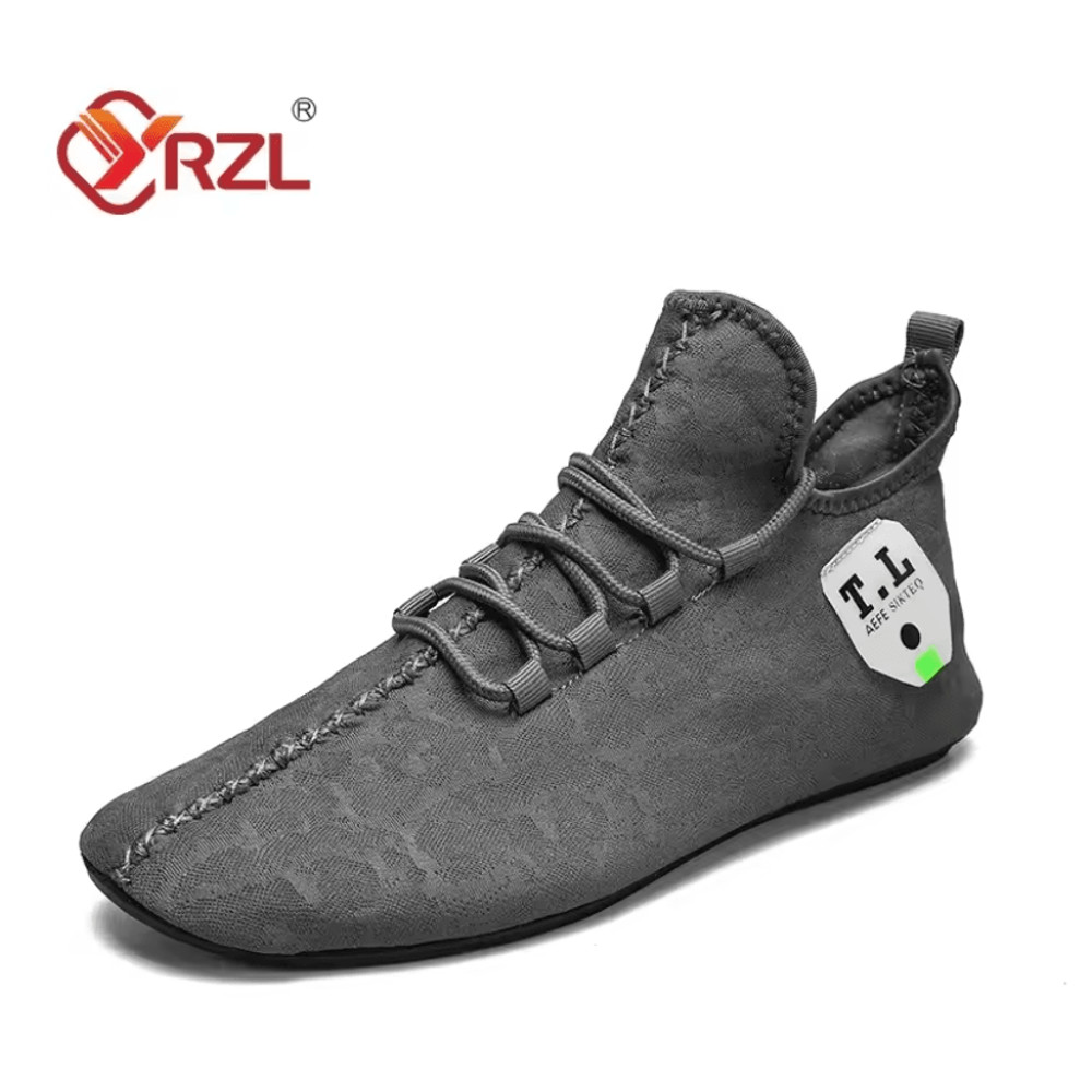 Mens Breathable Mesh Loafers Non Slip Casual Driving Shoes 5