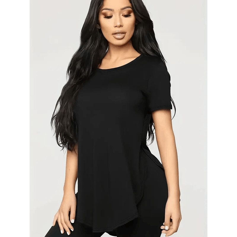 Plus Size Womens Graphic T Shirt Casual Short Sleeve Top 1