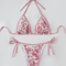 Summer Halter String Triangle Bikini Two Piece Swimwear For Women 6