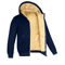 Mens Lambswool Fleece Hoodie Winter Warm Zipper Jacket 4