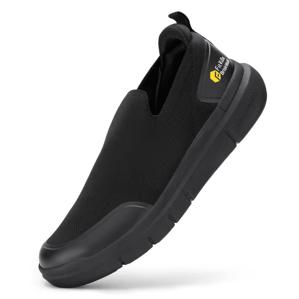 FitVille Mens Extra Wide Walking Shoes For Plantar Fasciitis And Foot Pain Relief 3