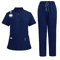 Professional Women Scrub Set Medical Uniform With Pants And Top 7