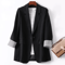 Elegant Plaid Women Blazer Long Sleeve Casual Office Jacket 1