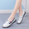 Elegant Leather Slip On Flat Shoes For Women Casual Korean Style Comfort 1