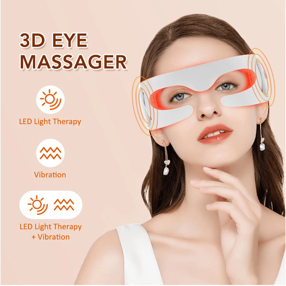 ReviveGlow Vibration Eye Massager With LED Light Therapy 0