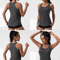 Womens V Neck Sleeveless Yoga Top Loose Fit Workout Tank For Gym And Running 1