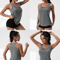 Womens V Neck Sleeveless Yoga Top Loose Fit Workout Tank For Gym And Running 2