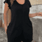 Plus Size V Neck Jumpsuit With Flounce Sleeves And Pockets Casual Chic Summer Outfit 2