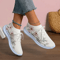 Womens Slip On Breathable Sneakers With Thick Sole Knitted Walking Shoes 1