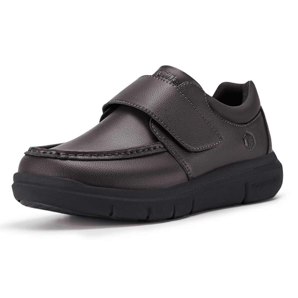 Wide Fit Mens Leather Walking Shoes Comfortable Oxford Style Business Wear 2