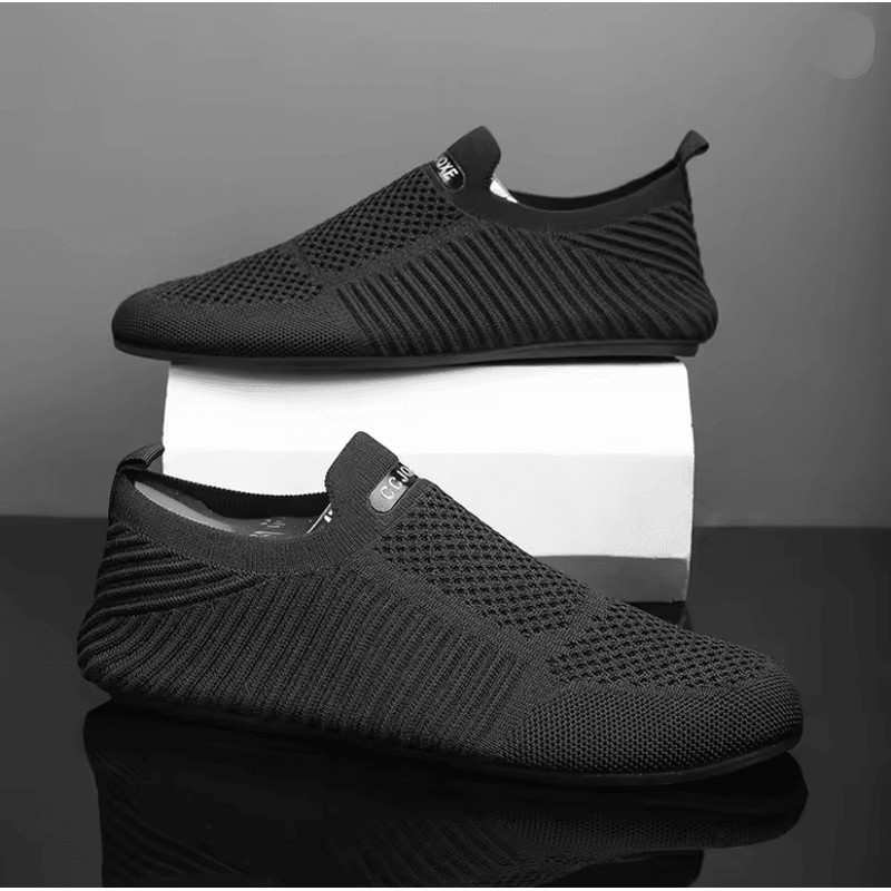 Mens Slip On Loafers Breathable Casual Walking Shoes With Soft Sole 2