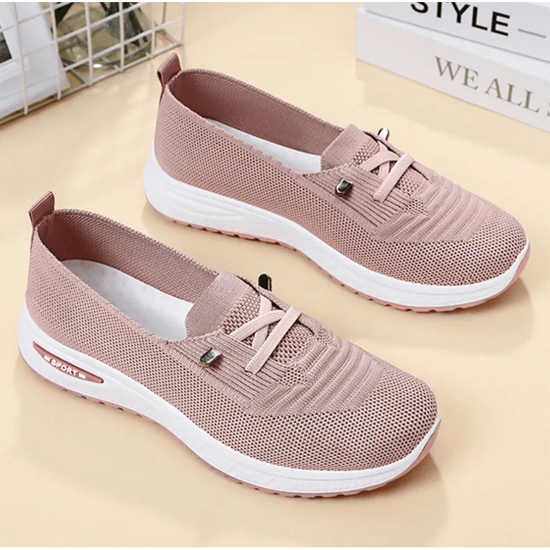 Womens Casual Mesh Sneakers Breathable Chunky Sole Walking Shoes 4
