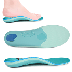 orthopedic sport insoles with high arch support for plantar fasciitis and flat feet