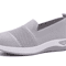 Breathable Wedge Heel Loafers For Women Slip On Knitted Walking Shoes 5