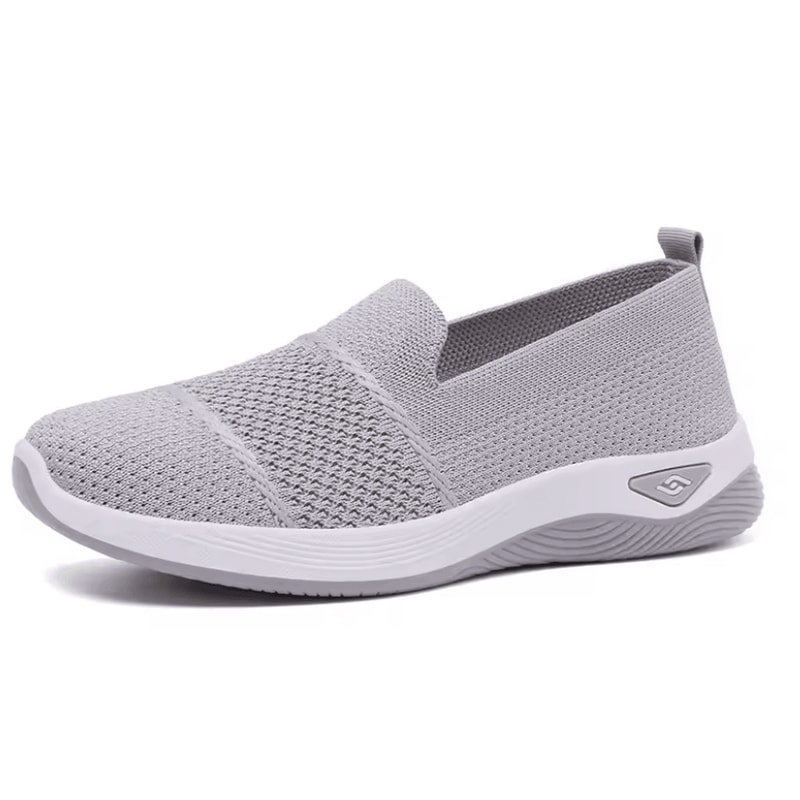 Breathable Wedge Heel Loafers For Women Slip On Knitted Walking Shoes 5