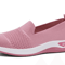 Breathable Wedge Heel Loafers For Women Slip On Knitted Walking Shoes 7