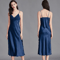 Elegant Satin Silk Nightgown For Women Sleeveless Long Slip Dress 3