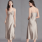 Elegant Satin Silk Nightgown For Women Sleeveless Long Slip Dress 4