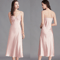 Elegant Satin Silk Nightgown For Women Sleeveless Long Slip Dress 5