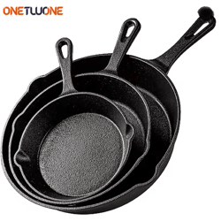 cast iron frying pan non stick skillet for induction cooking and everyday use