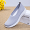 Womens Flat Soled Cloth Shoes Breathable Slip On Comfort Loafers 6