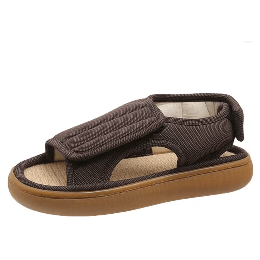 Unisex Diabetic Sandals Adjustable Anti Slip Summer Walking Shoes 4