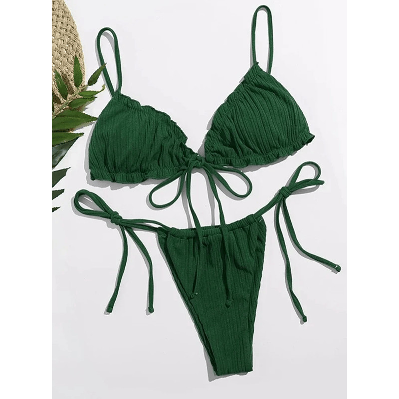 Womens Push Up Bikini Set Bandage Swimwear Two Piece Bathing Suit 7