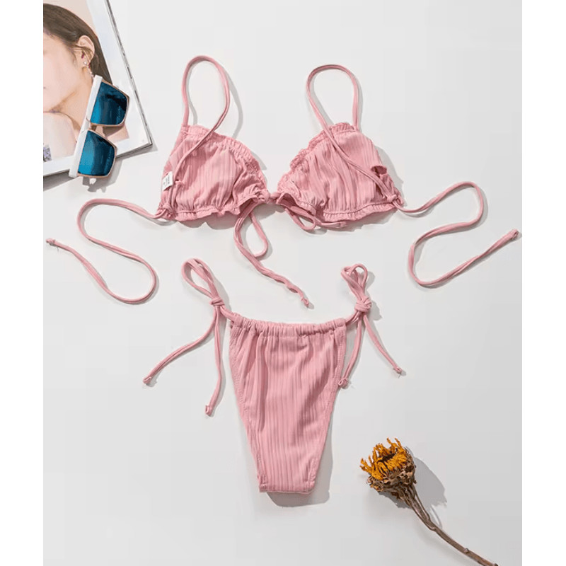 Womens Push Up Bikini Set Bandage Swimwear Two Piece Bathing Suit 8