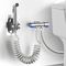 Stainless Steel Handheld Bidet Sprayer Set For Toilet With Self Cleaning Nozzle 0