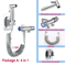 Stainless Steel Handheld Bidet Sprayer Set For Toilet With Self Cleaning Nozzle 4