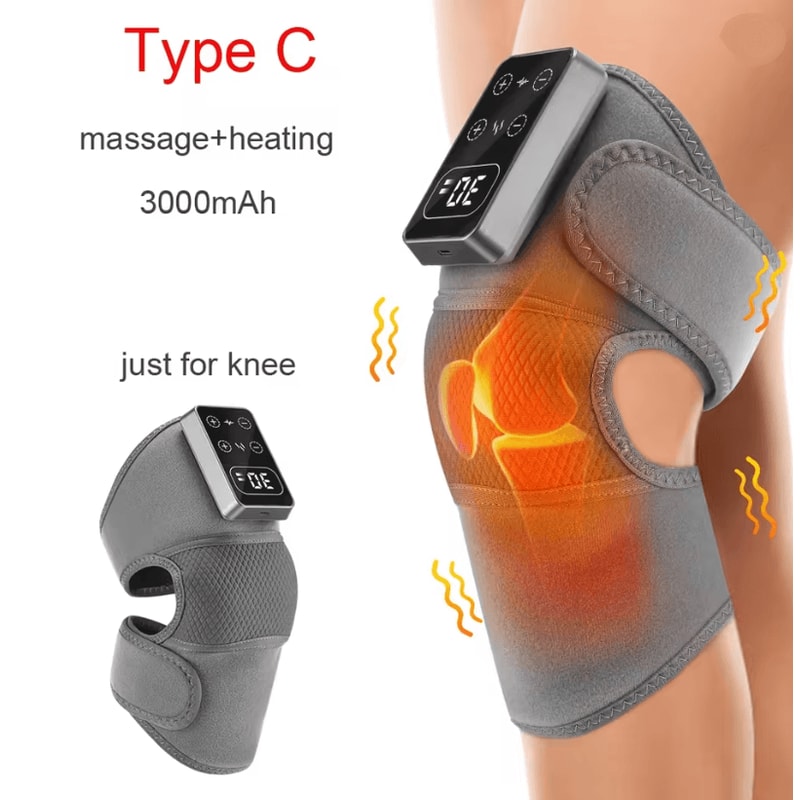 Heated Vibration Knee And Joint Massager With Hot Compress Pain Relief 2