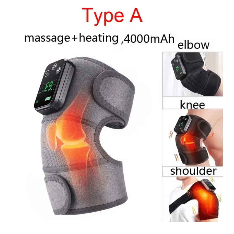 Heated Vibration Knee And Joint Massager With Hot Compress Pain Relief 5