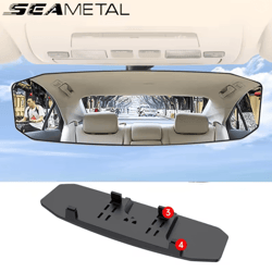 wide angle rearview mirror anti glare interior car mirror for baby and passenger safety