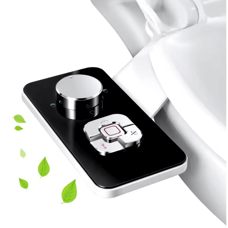 Non Electric Bidet Toilet Seat Attachment With Adjustable Water Pressure And Self Cleaning Nozzle 0