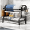 2 Tier Dish Drying Rack With Drainboard And Utensil Holder Rust Proof Compact Kitchen Organizer 0