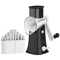 5 In 1 Rotary Cheese Grater And Vegetable Slicer With Mandoline Cutter And Nut Chopper 5