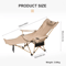 Reclining Camping Chair 2 In 1 Lightweight Folding Lounge With Adjustable Backrest And Footrest 1