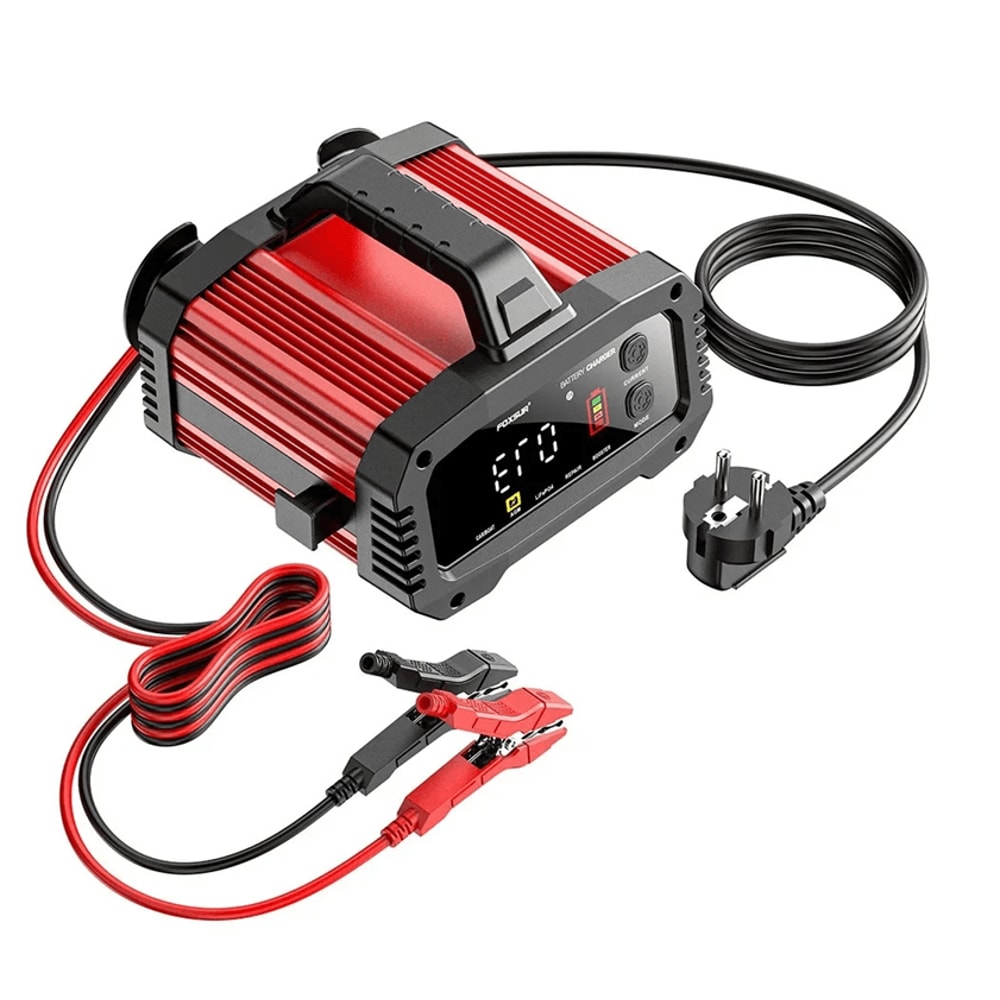 Smart Car Battery Charger 25A 15A For 12V 24V AGM GEL LiFePO4 Motorcycle And Auto Batteries 4