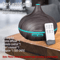 Aromatherapy Essential Oil Diffuser 500ml Ultrasonic Humidifier With Remote Control And 7 Color Lig 4