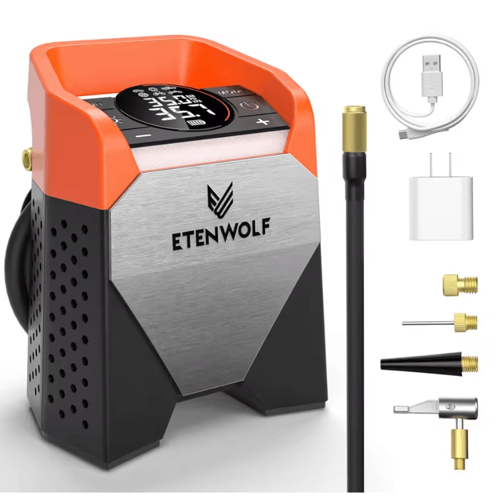 Portable Tire Inflator Pump With Air Compressor And Rechargeable Battery For Cars Motorcycles And T 3